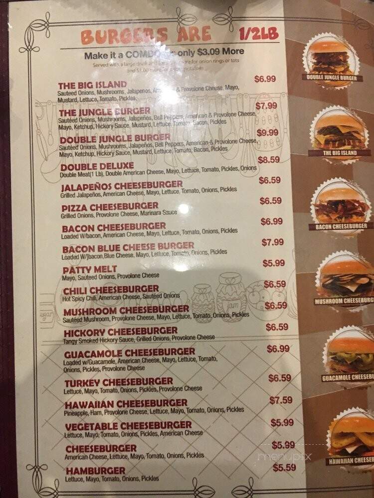 Burger Island - Rowlett, TX menu_pic