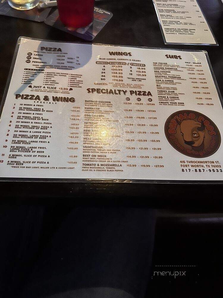 Buffalo Bros. Pizza, Wings & Subs - Fort Worth, TX