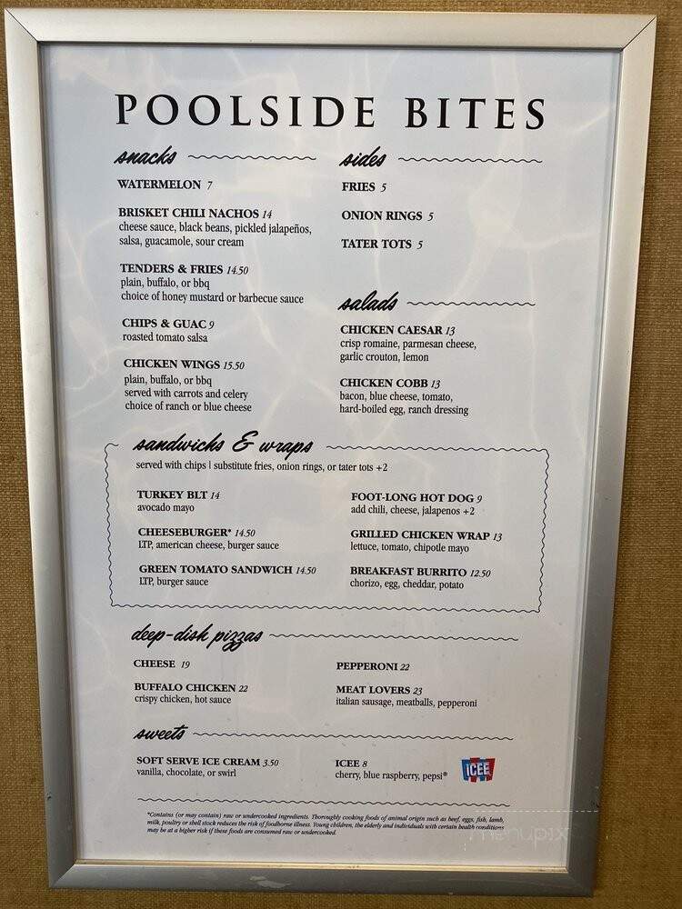 Drenched Restaurant Lounge - Las Vegas, NV menu_pic