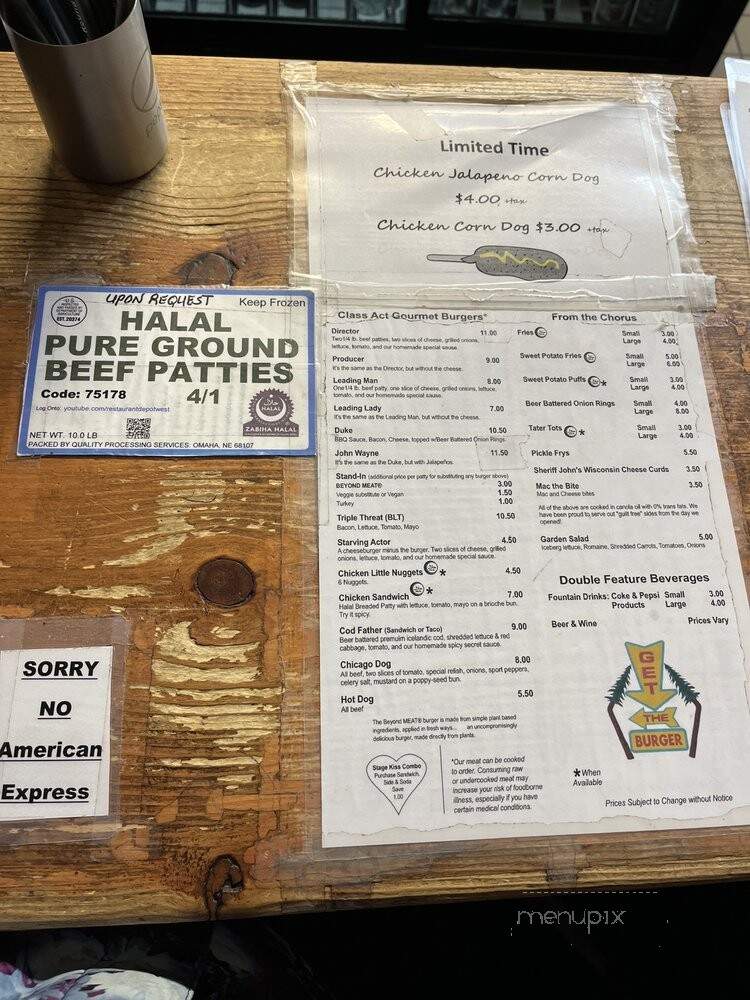 Get the Burger - Big Bear Lake, CA menu_pic