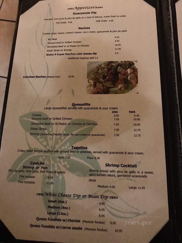 Casa Manana Resturant - Little Rock, AR menu_pic