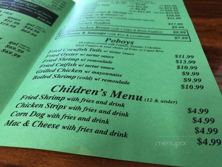 Gumbo to Geaux - Bossier City, LA menu_pic