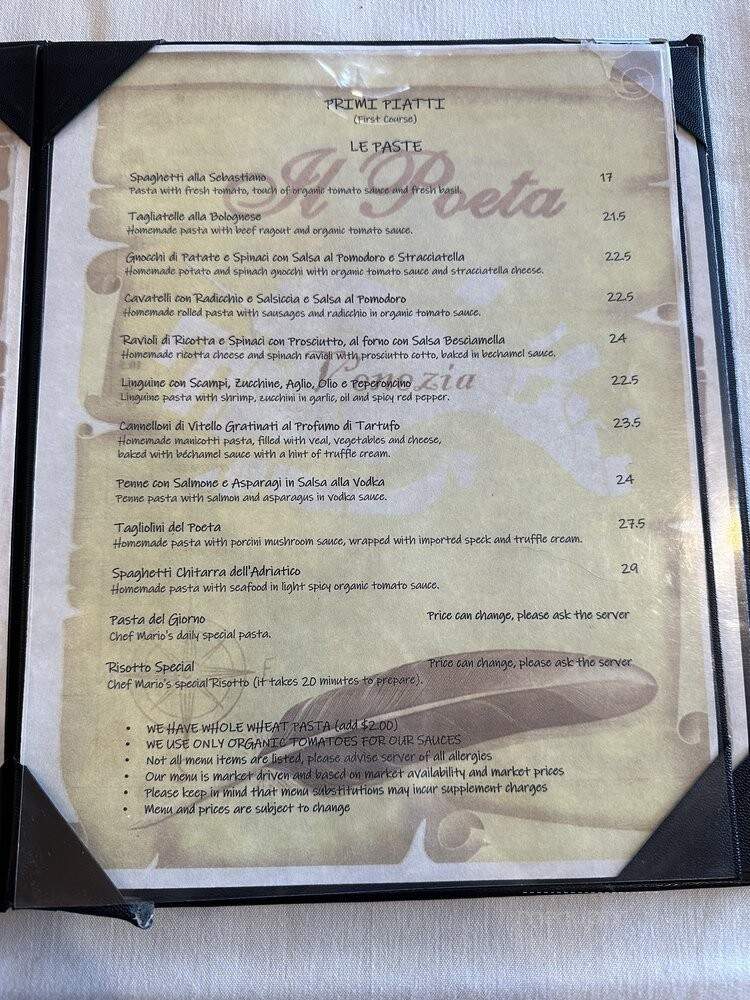 Il Poeta - Flushing, NY menu_pic