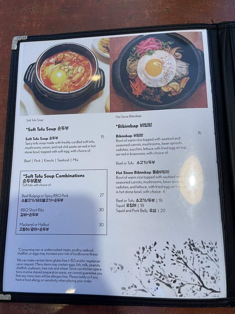Todamgol Korean Restaurant - Lynnwood, WA menu_pic