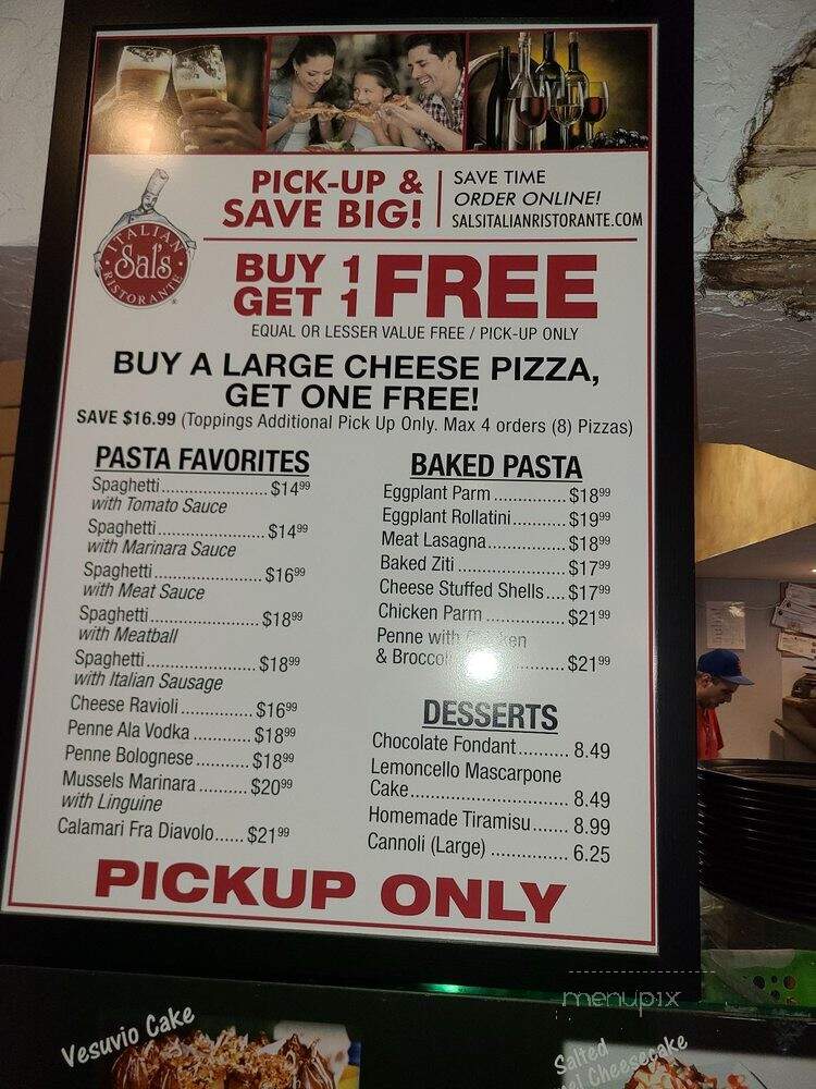 Sal's Italian Ristorante - Palm Beach Gardens, FL menu_pic