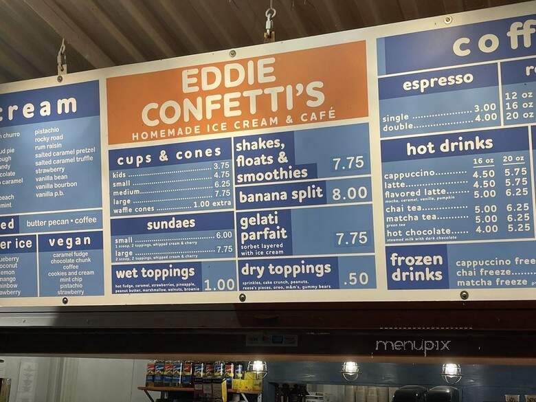 Eddie Confetties - Asbury Park, NJ menu_pic