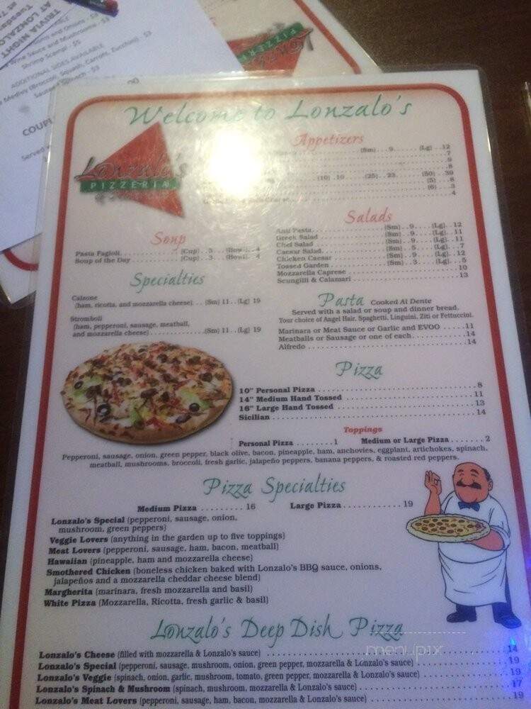 Lonzalo's - Trinity, FL menu_pic