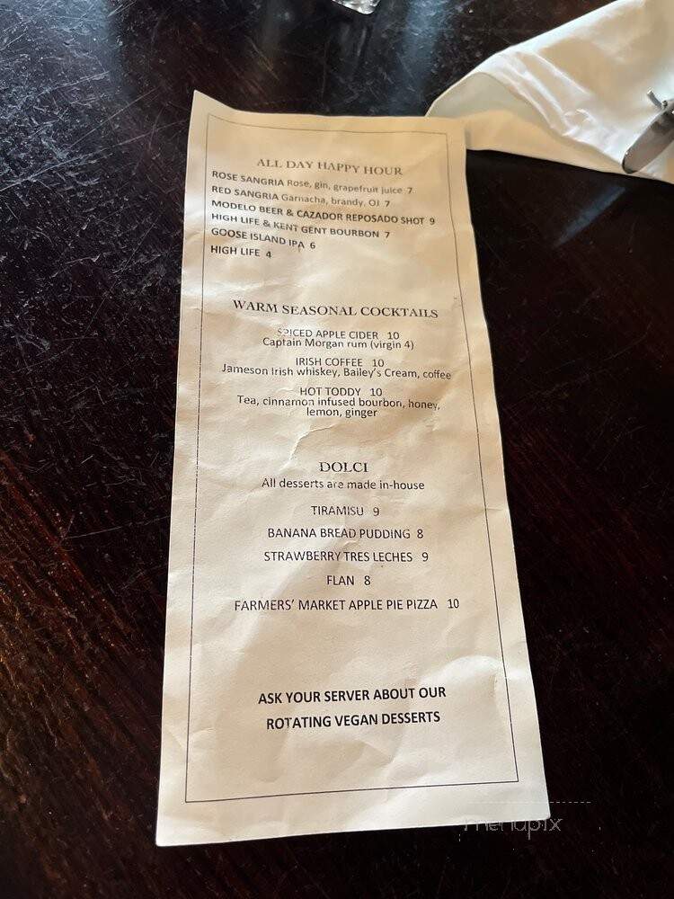 Roscoe's Neapolitan Pizzeria - Takoma Park, MD menu_pic