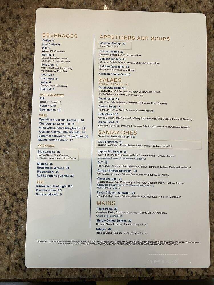 Raffles Cafe - Las Vegas, NV menu_pic