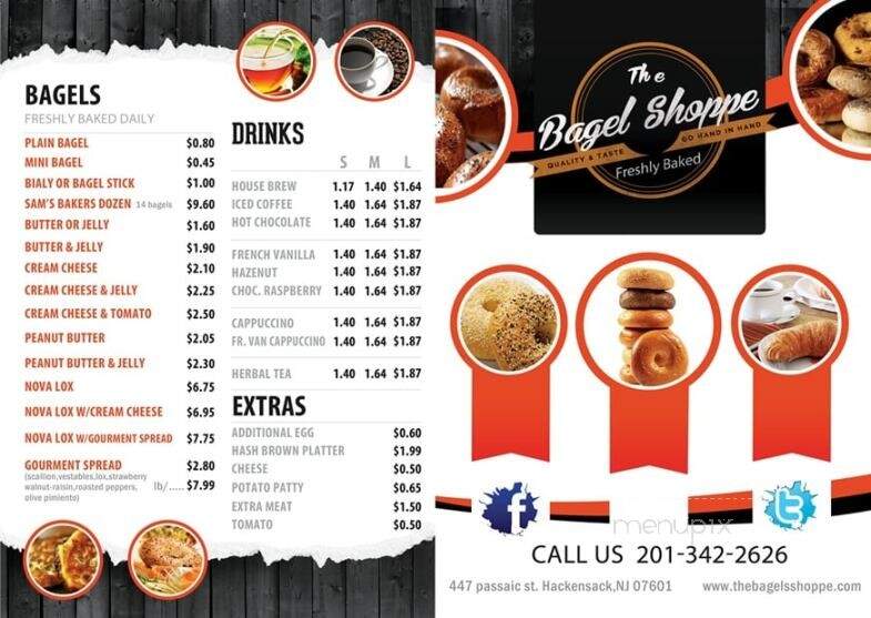 Bagel Shoppe - Hackensack, NJ menu_pic