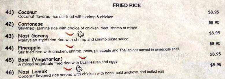Penang - Mount Prospect, IL menu_pic