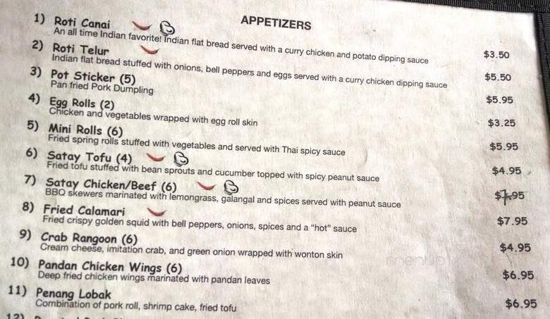 Penang - Mount Prospect, IL menu_pic