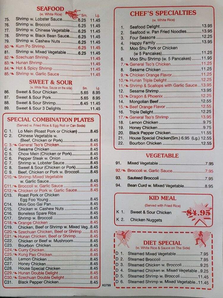 Kuai Zi Chinese Restaurant - Broken Arrow, OK menu_pic