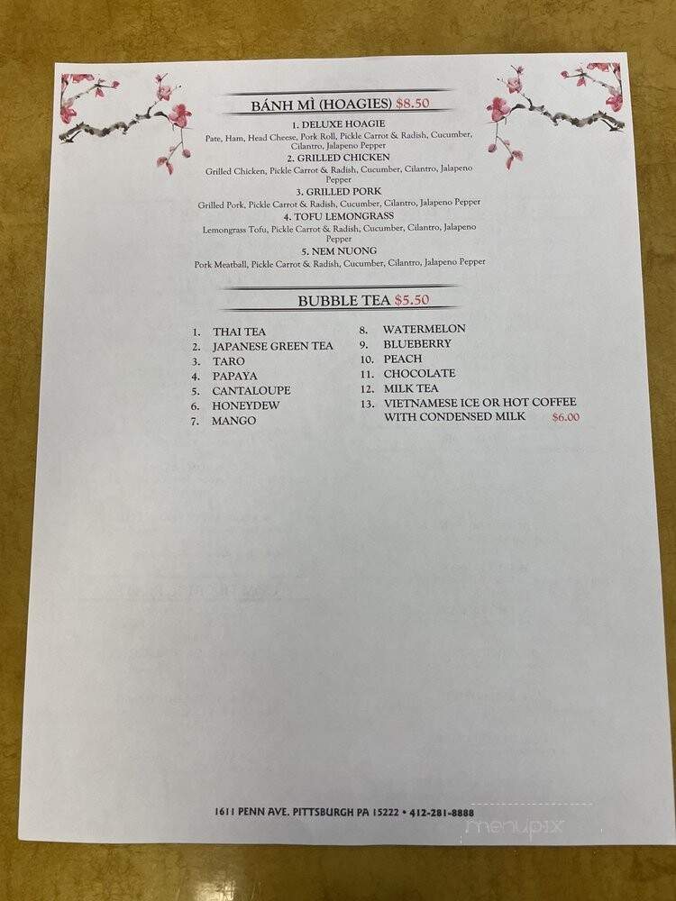 Vietnam's Pho - Pittsburgh, PA menu_pic