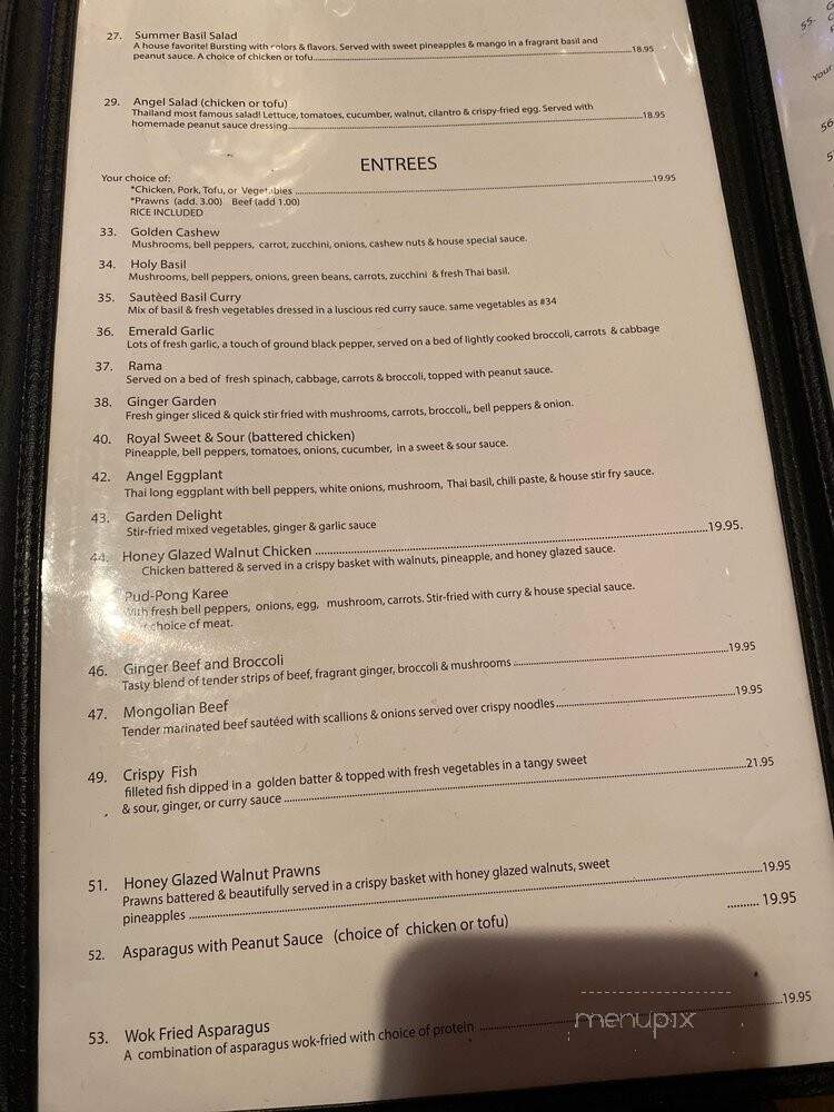 Royal Thai Bistro - Fircrest, WA menu_pic