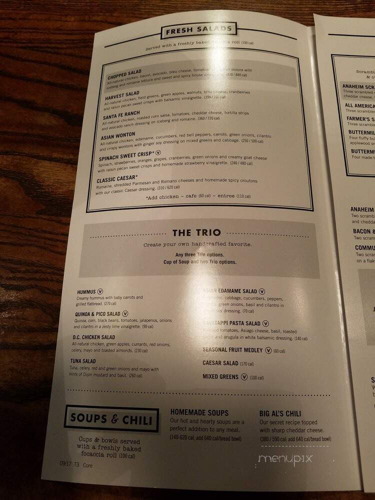 Corner Bakery Cafe - Orange, CA menu_pic