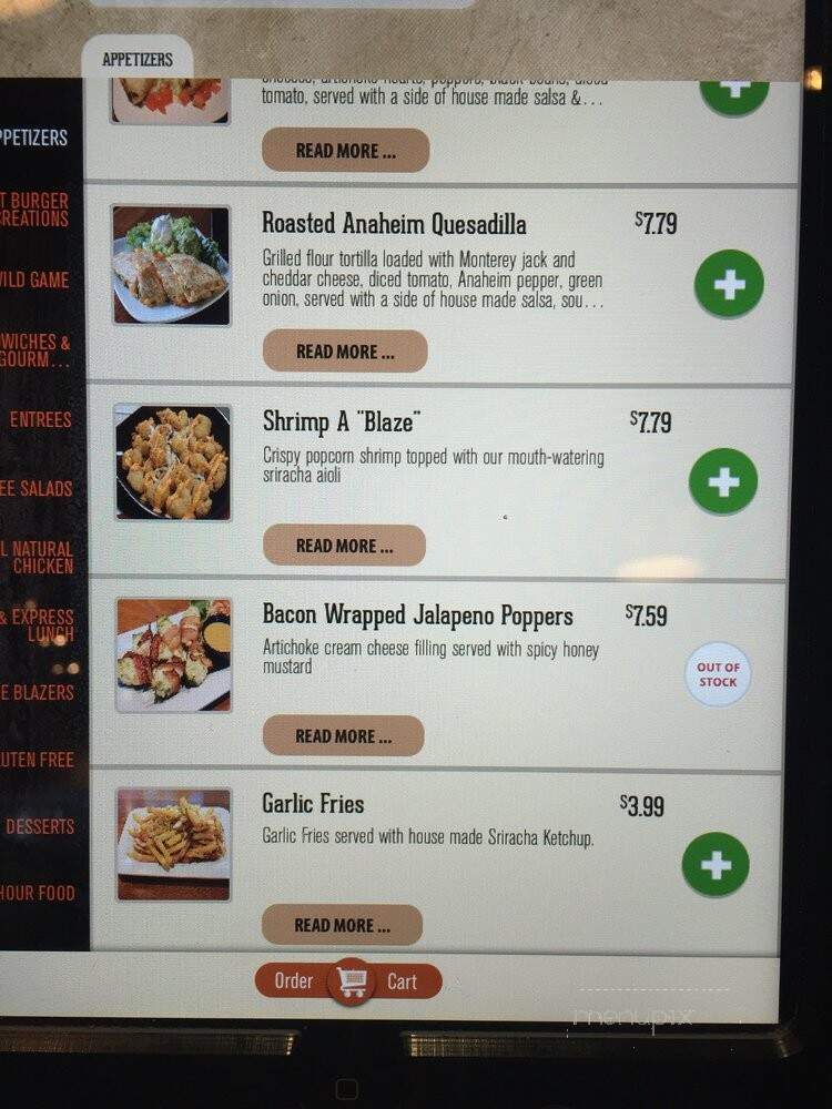 The Blazing Onion - Gig Harbor, WA menu_pic
