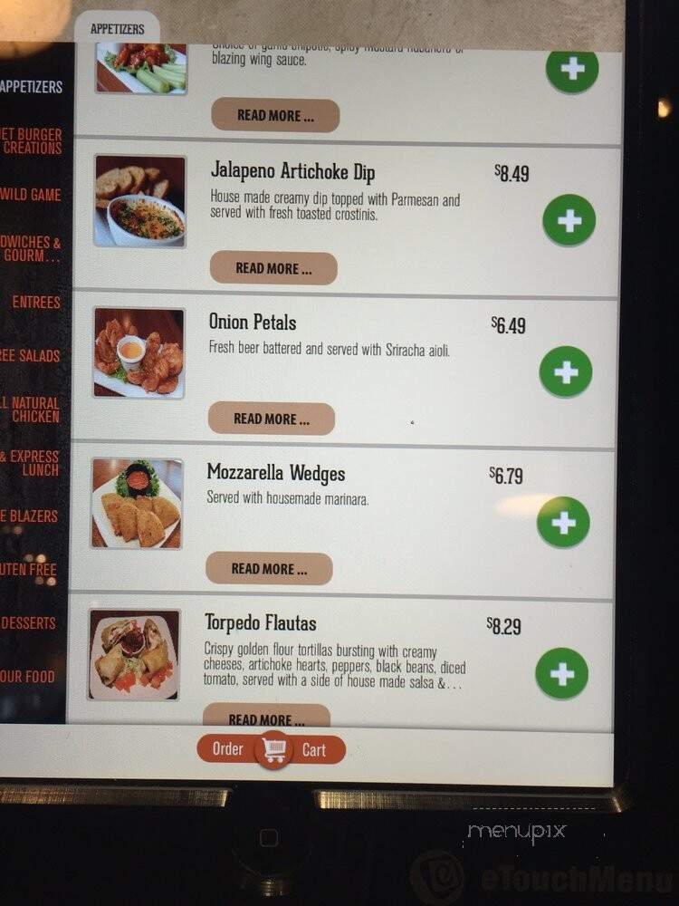 The Blazing Onion - Gig Harbor, WA menu_pic