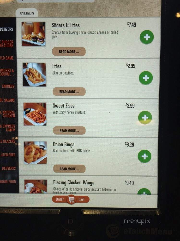 The Blazing Onion - Gig Harbor, WA menu_pic