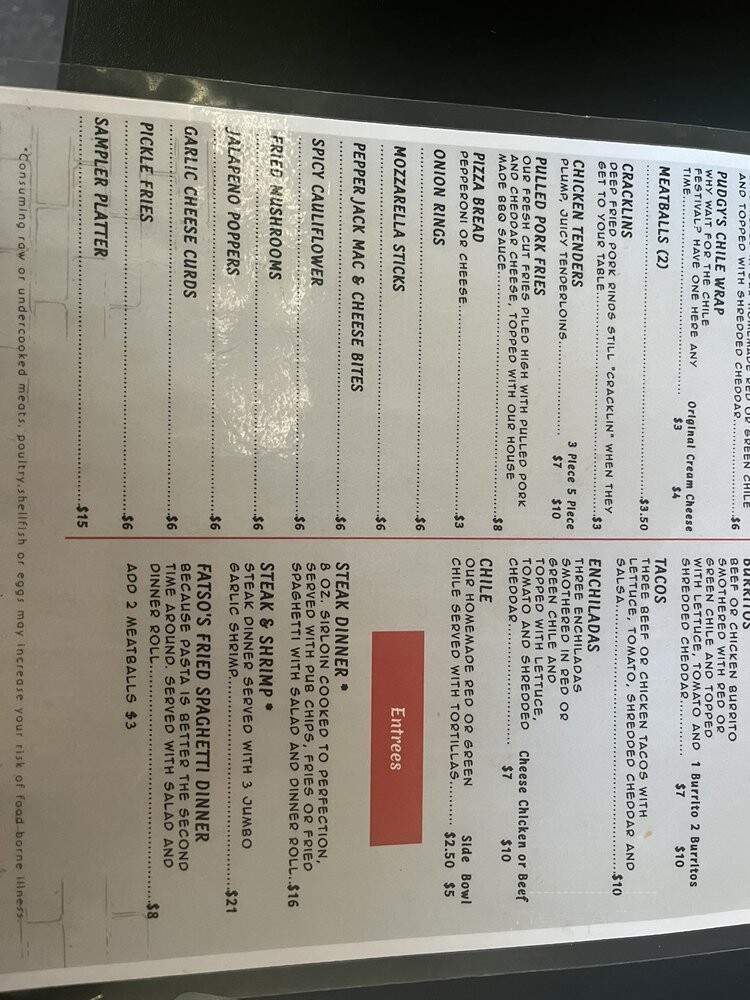 Senate Bar & Grill - Fort Wayne, IN menu_pic