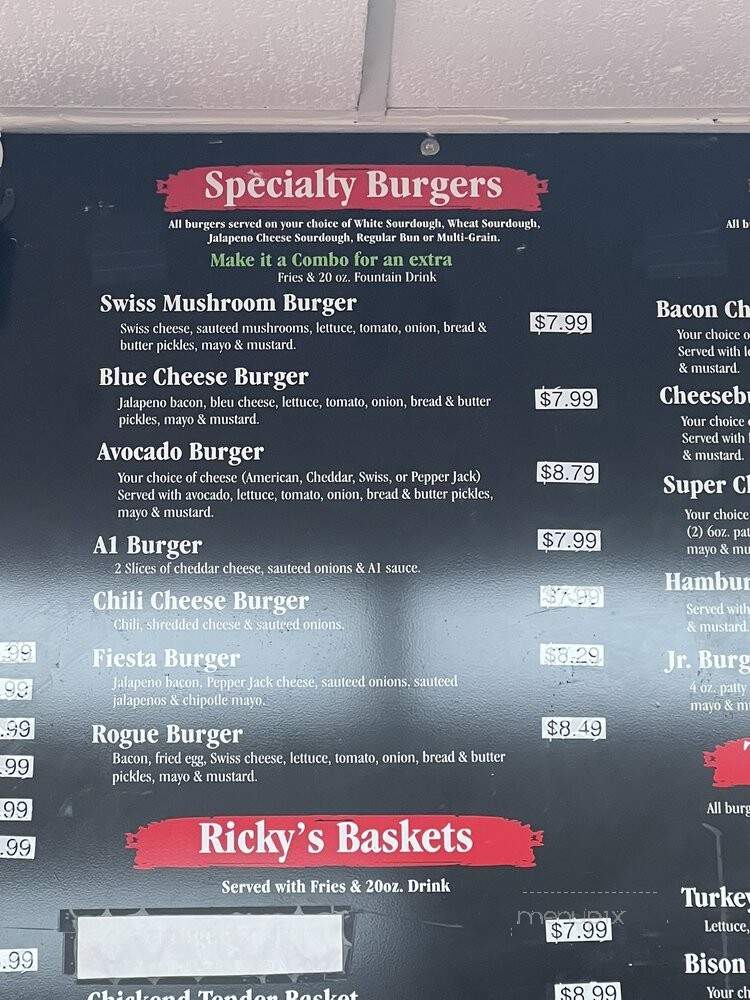 Ricky's Old Fashion Burgers - Baytown, TX menu_pic