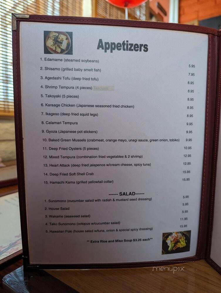 Sushi by the Bay - Alameda, CA menu_pic