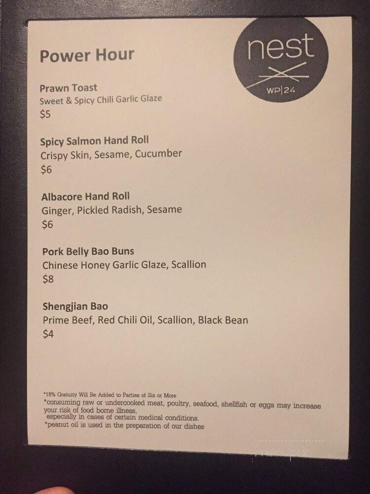 WP24 - Los Angeles, CA menu_pic