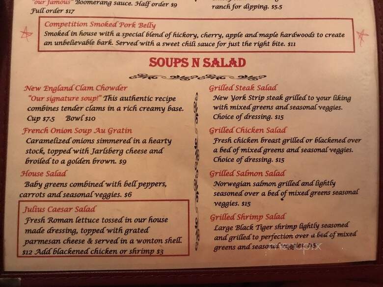 Wellsboro House - Wellsboro, PA menu_pic
