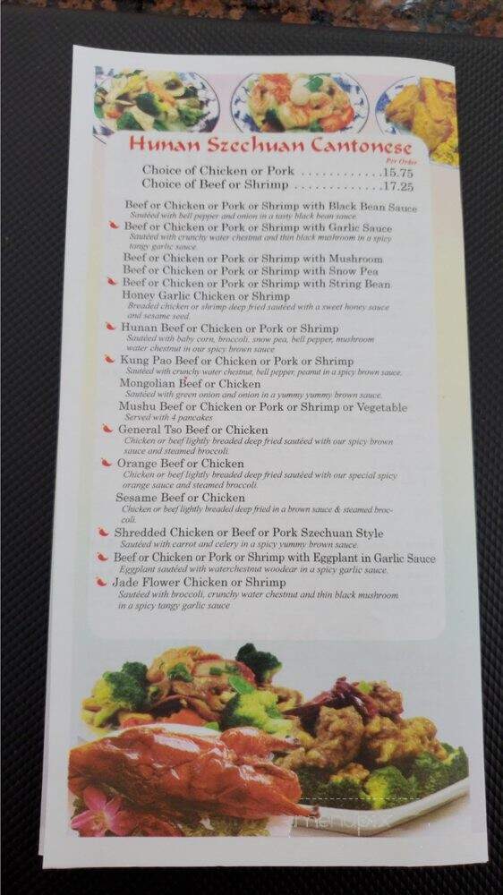 Hunan Gardens Take Out - Boca Raton, FL menu_pic