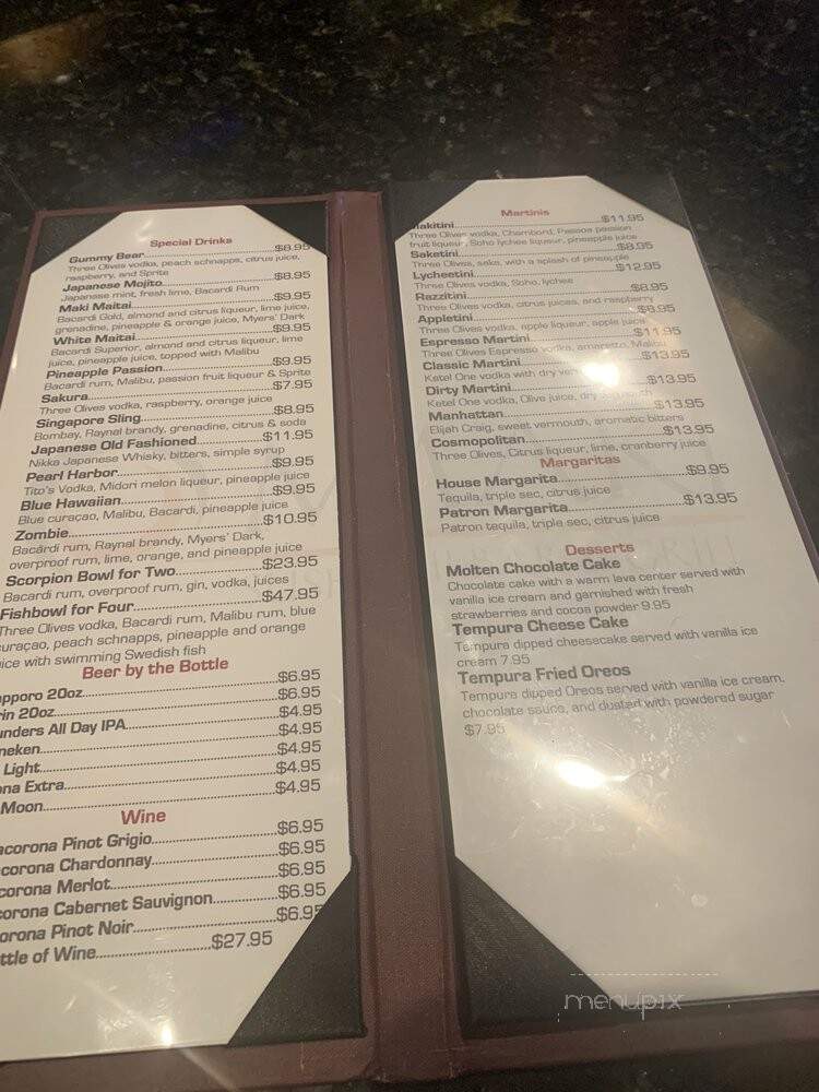 Maki Sushi Bar - Peabody, MA menu_pic