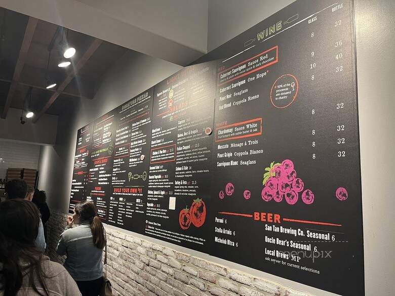 Sauce Pizza & Wine - Tucson, AZ menu_pic