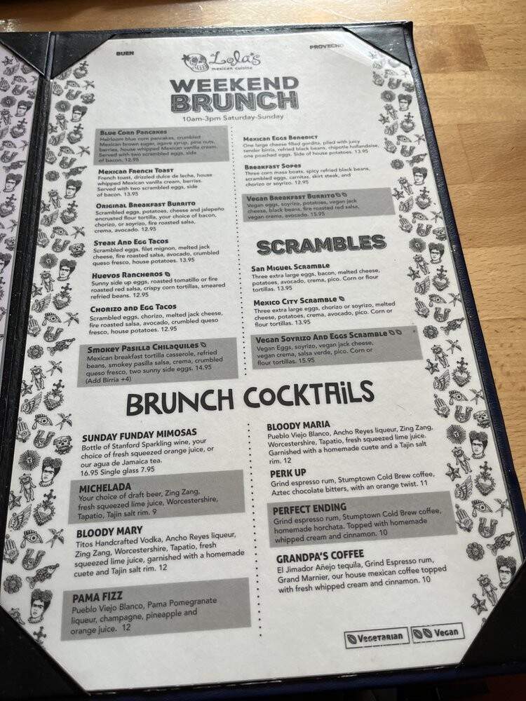 Lola's Mexican Cuisine - Long Beach, CA menu_pic