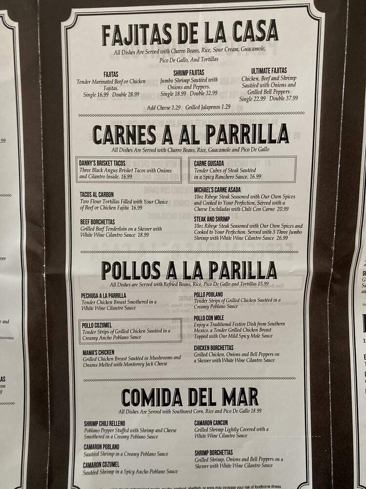 Martha's Mexican Cocina - Keller, TX menu_pic