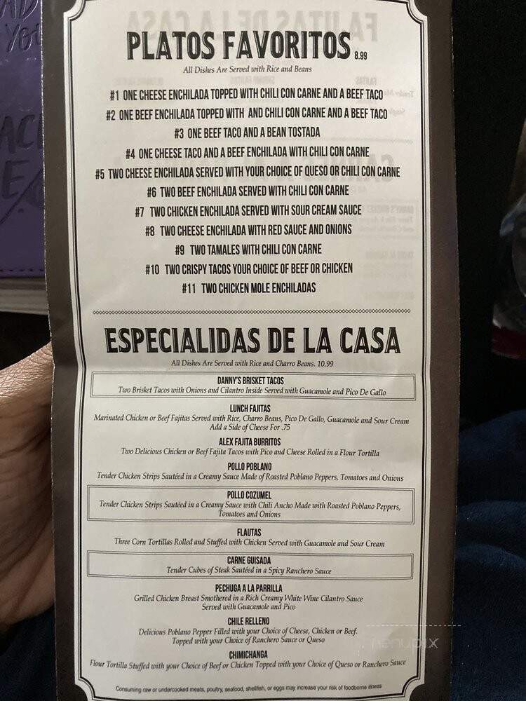 Martha's Mexican Cocina - Keller, TX menu_pic