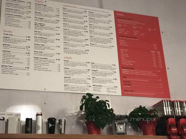 Influx Cafe - San Diego, CA menu_pic