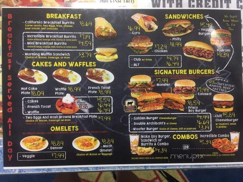 Archibald's - Long Beach, CA menu_pic