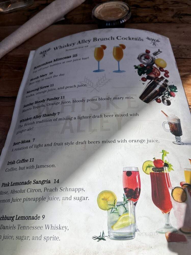 Whiskey Tavern - Aiken, SC menu_pic
