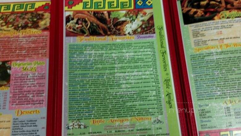 El Meson Mexican Restaurant - Indianapolis, IN menu_pic