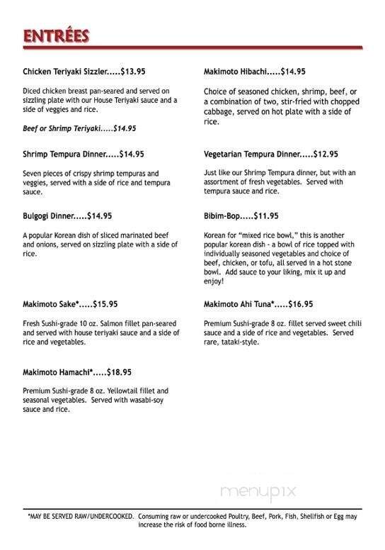 Makimoto - Auburn Hills, MI menu_pic