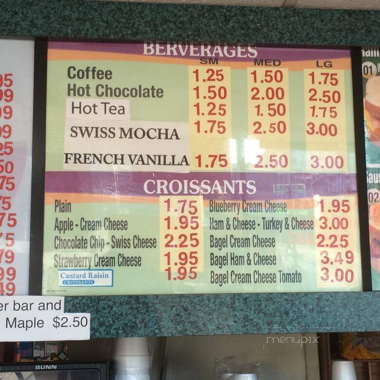 California Donuts - Los Angeles, CA menu_pic