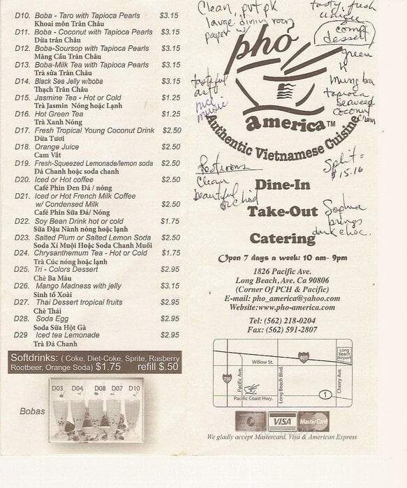 Pho America Vietnamese Cuisine - Long Beach, CA menu_pic