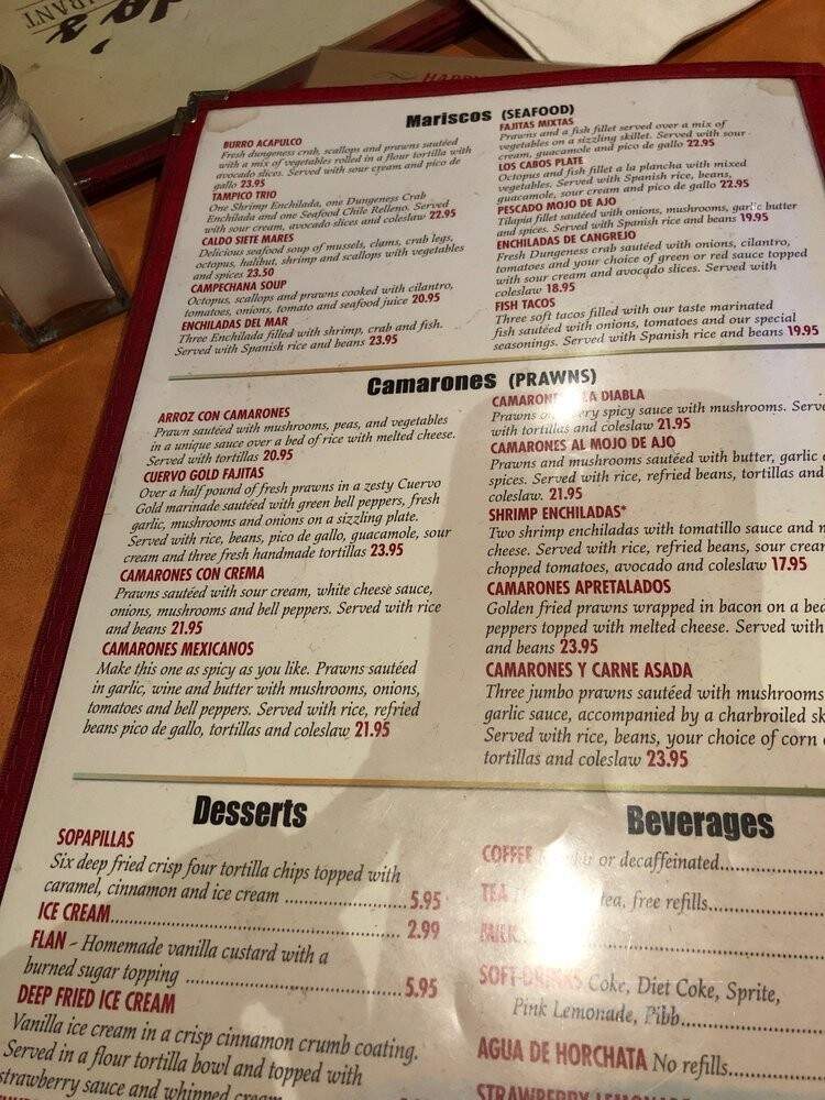 Ricardos Torero - Bellevue, WA menu_pic