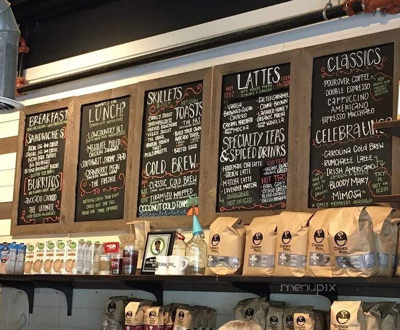 The Corner Perk - Bluffton, SC menu_pic