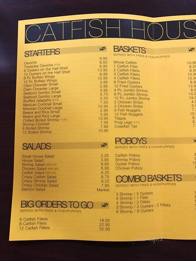 Catfish House - Carrollton, TX menu_pic