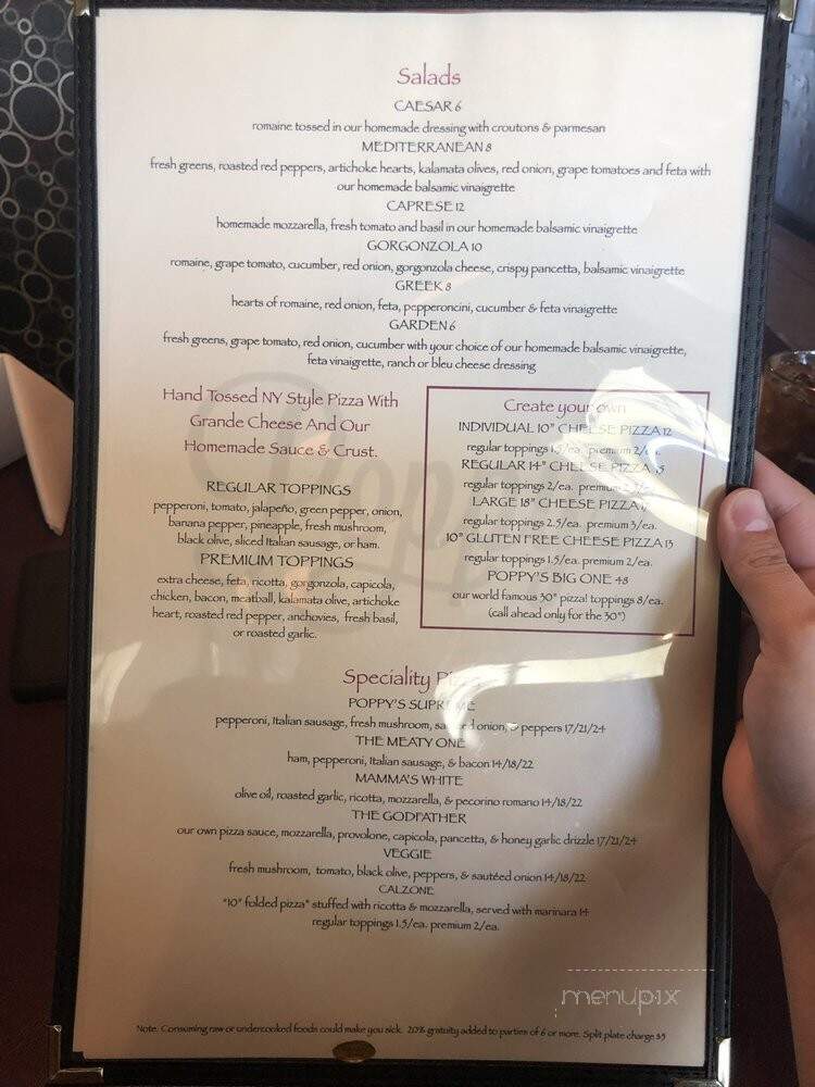 Poppy's Pizza - Fort Myers, FL menu_pic