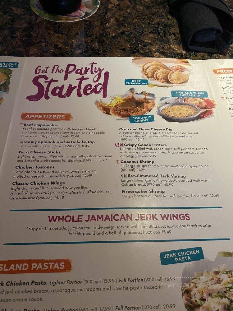 Bahama Breeze - Jacksonville, FL menu_pic