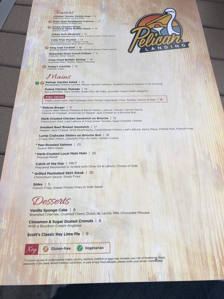 Pier Top - Fort Lauderdale, FL menu_pic
