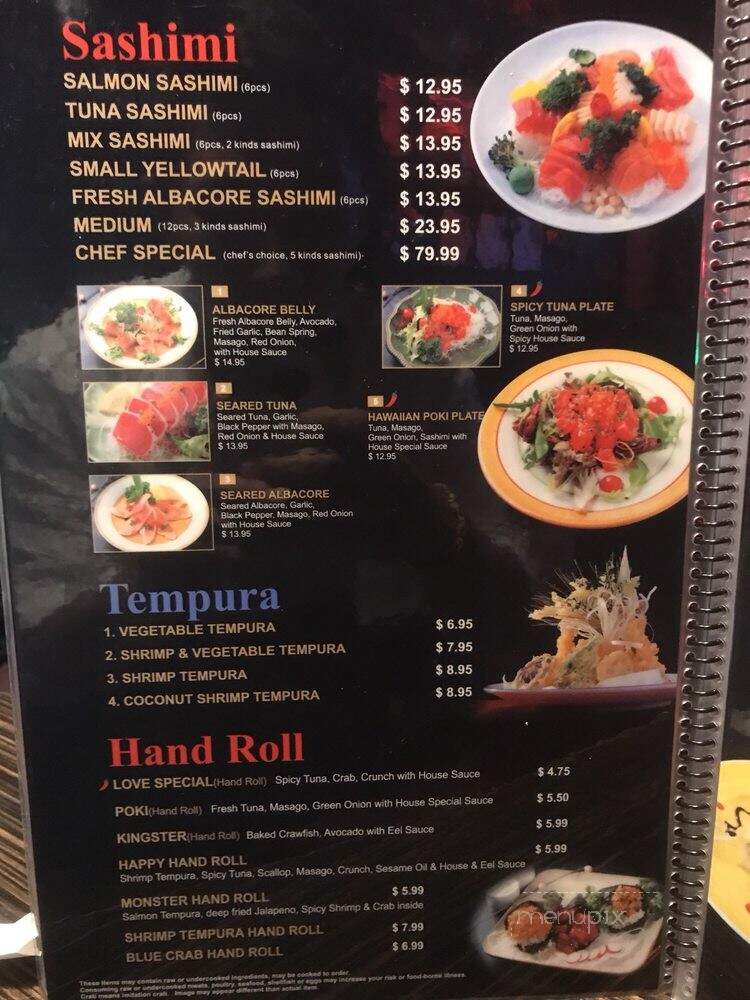 Love Sushi - Newhall, CA menu_pic