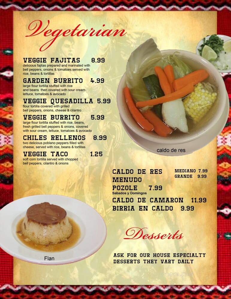 El Jaliciense - Nashville, TN menu_pic