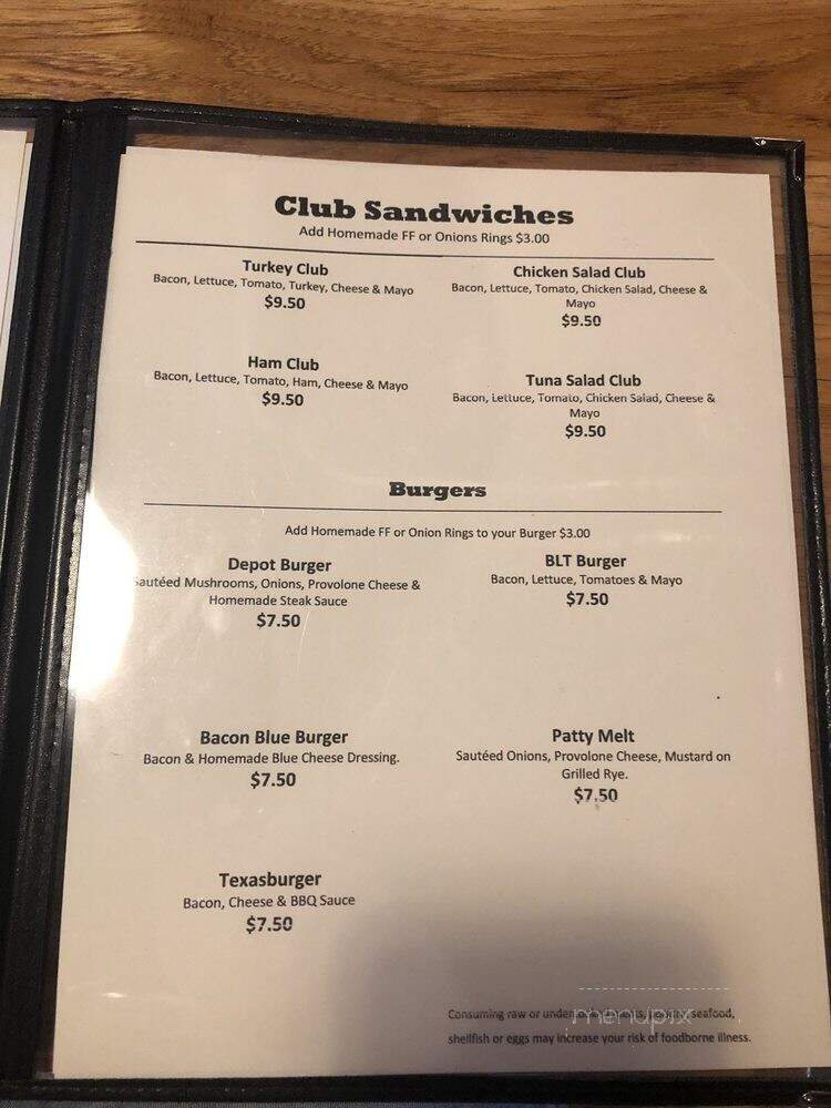 Wilfred's Restaurant - Gorham, NH menu_pic